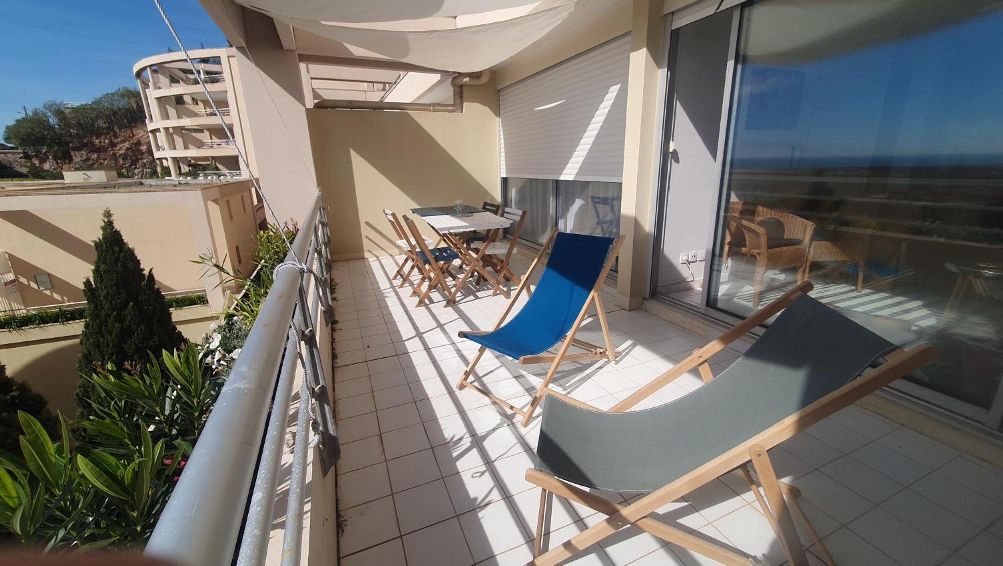 Appartement Vue Bleu Azur Sète Exterior foto